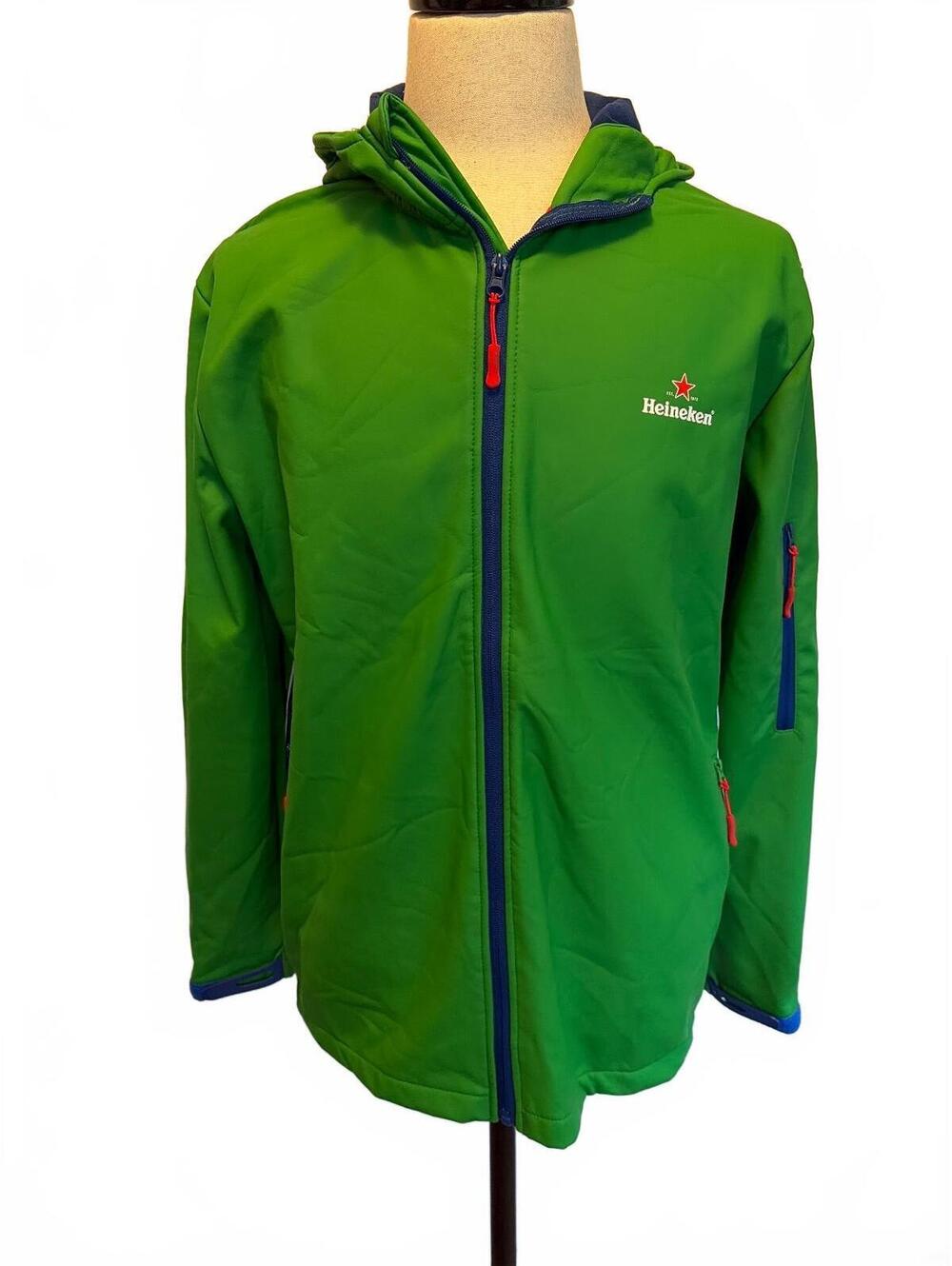 Heineken UEFA Champions League Men’s Green Hooded Jacket M Soccer Football